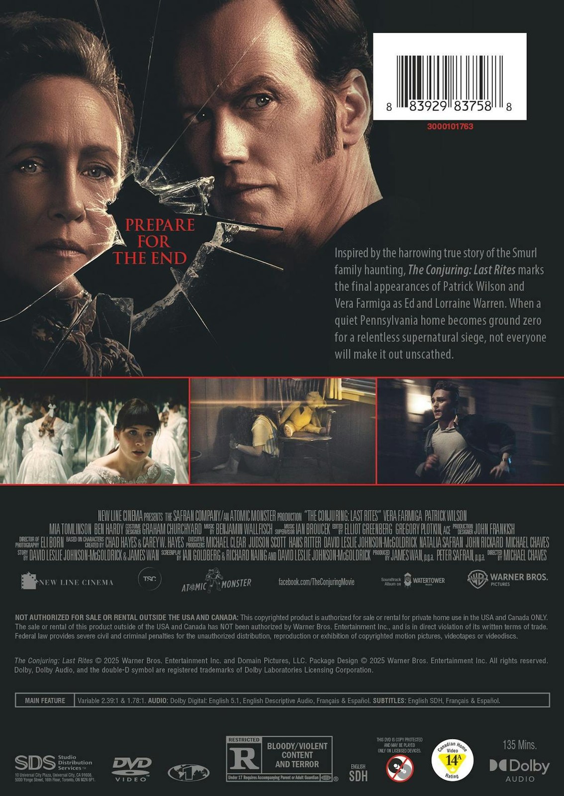 The Conjuring Last Rites DVD NEW