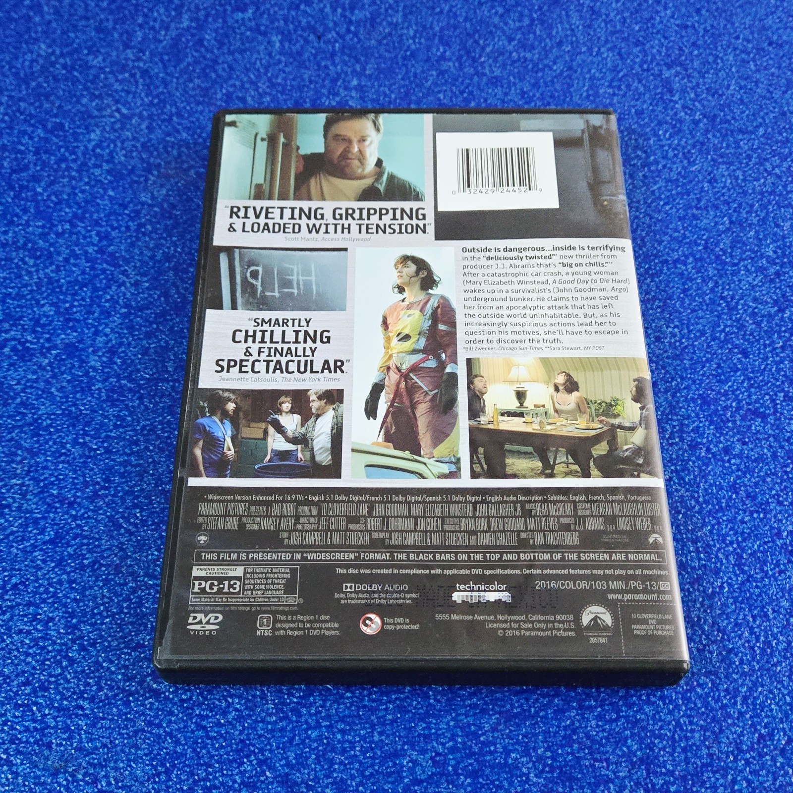 10 Cloverfield Lane (2016, DVD) Horror Sci-Fi Movie – Mary Elizabeth Winstead