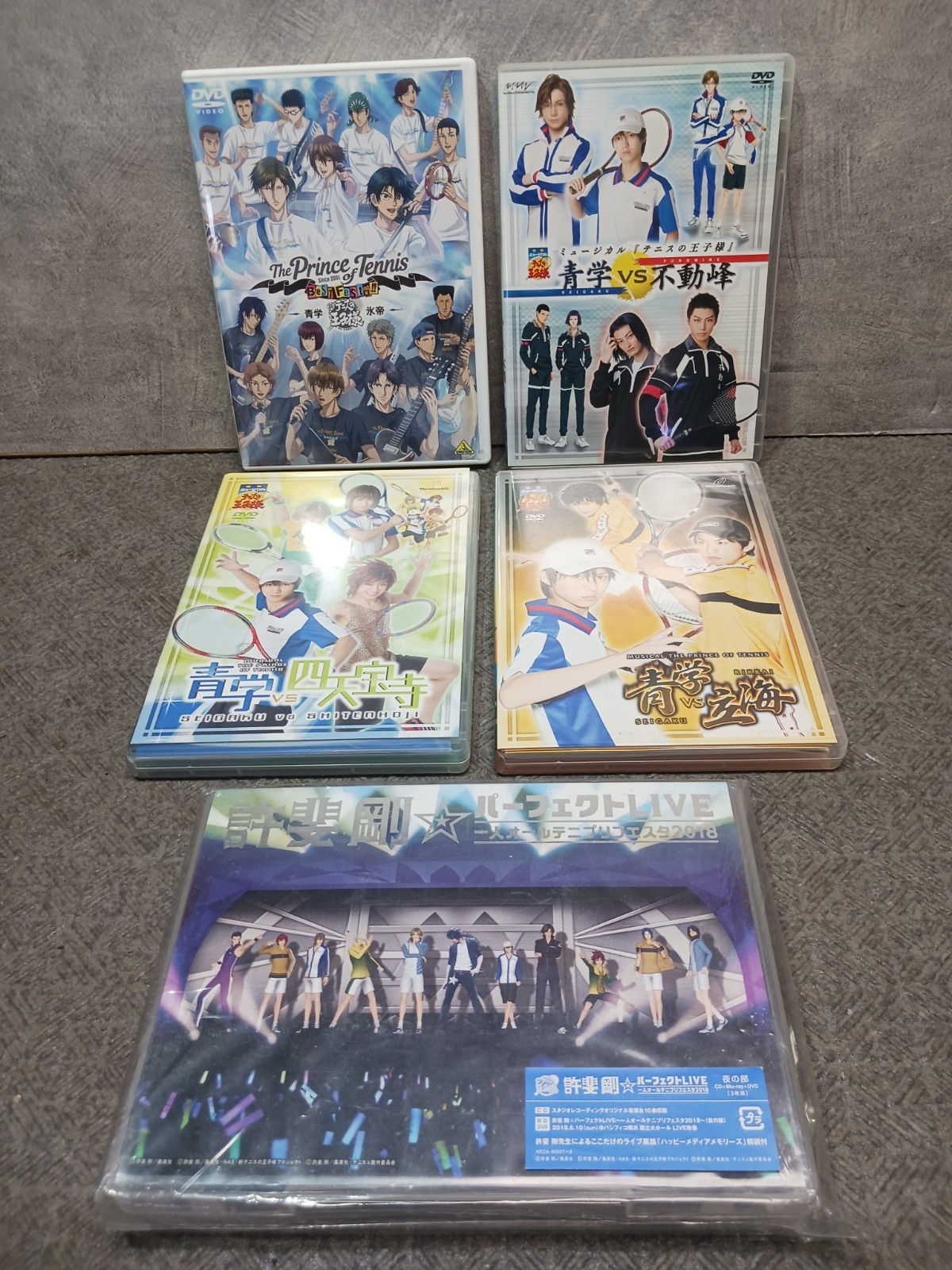 L489 Musical The Prince of Tennis Tenimyu & Festa DVD Blu-ray Set of 5 Japan