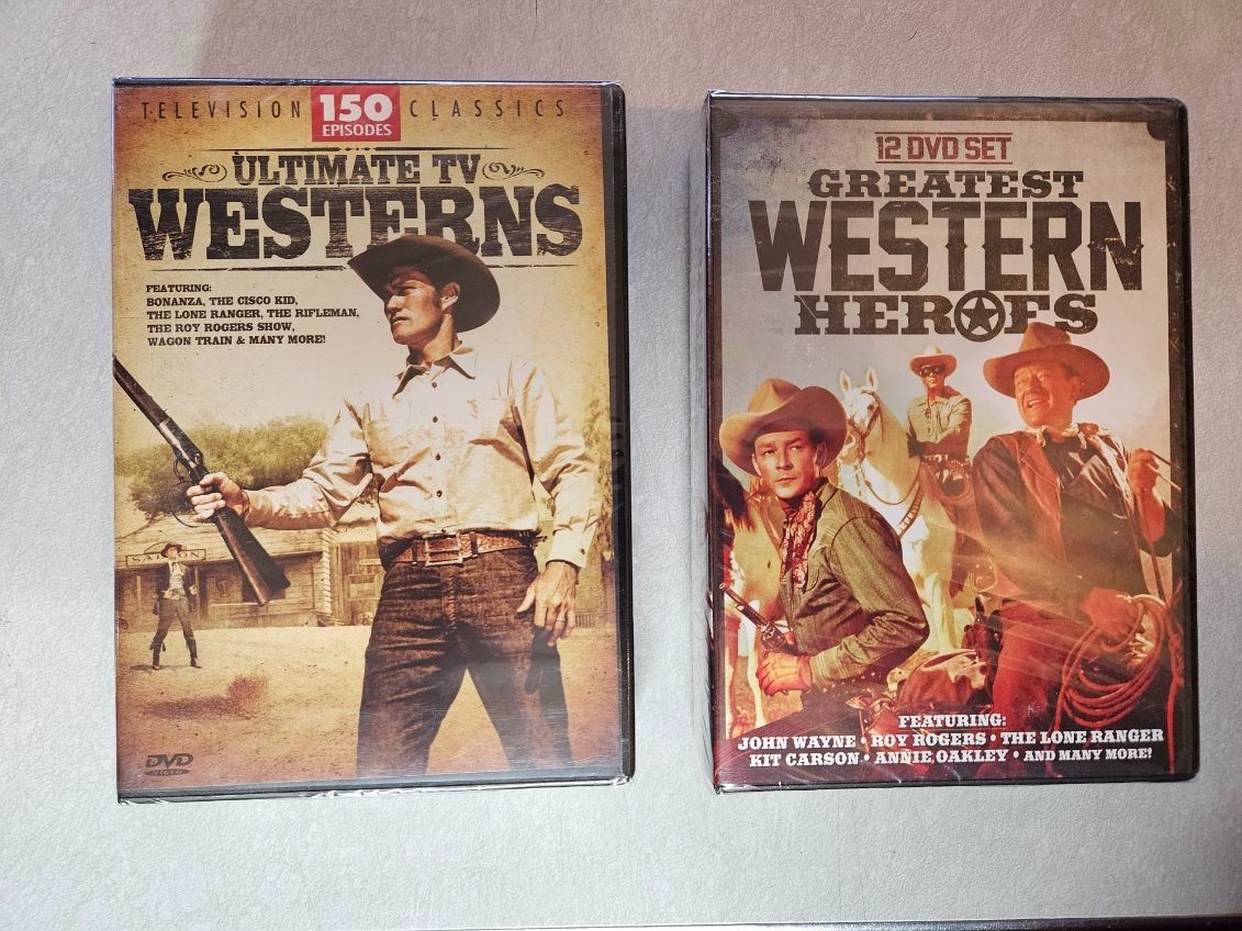 Greatest Western Heroes (12 DVDs – 2013) & Ultimate TV Westerns (12 DVDs – 2009)