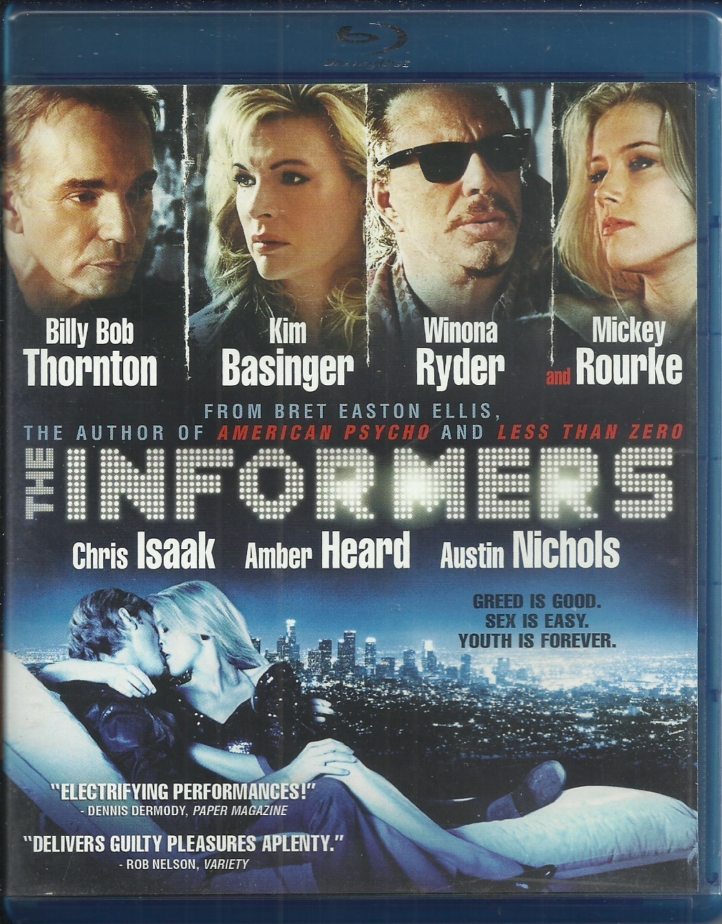 The Informers (Blu-ray, 2009) Kim Basinger Billy Bob Thornton Winona Ryder