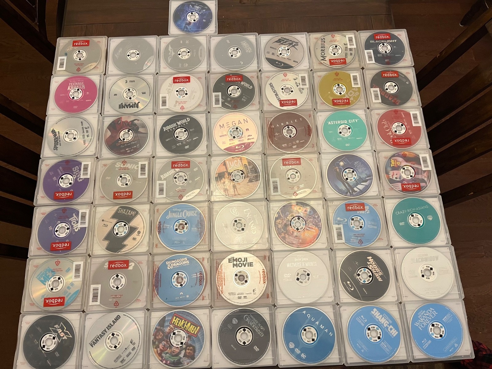 Redbox Random Mixed DVD/Blu-Ray Movie Lot of 91 W/ Cases
