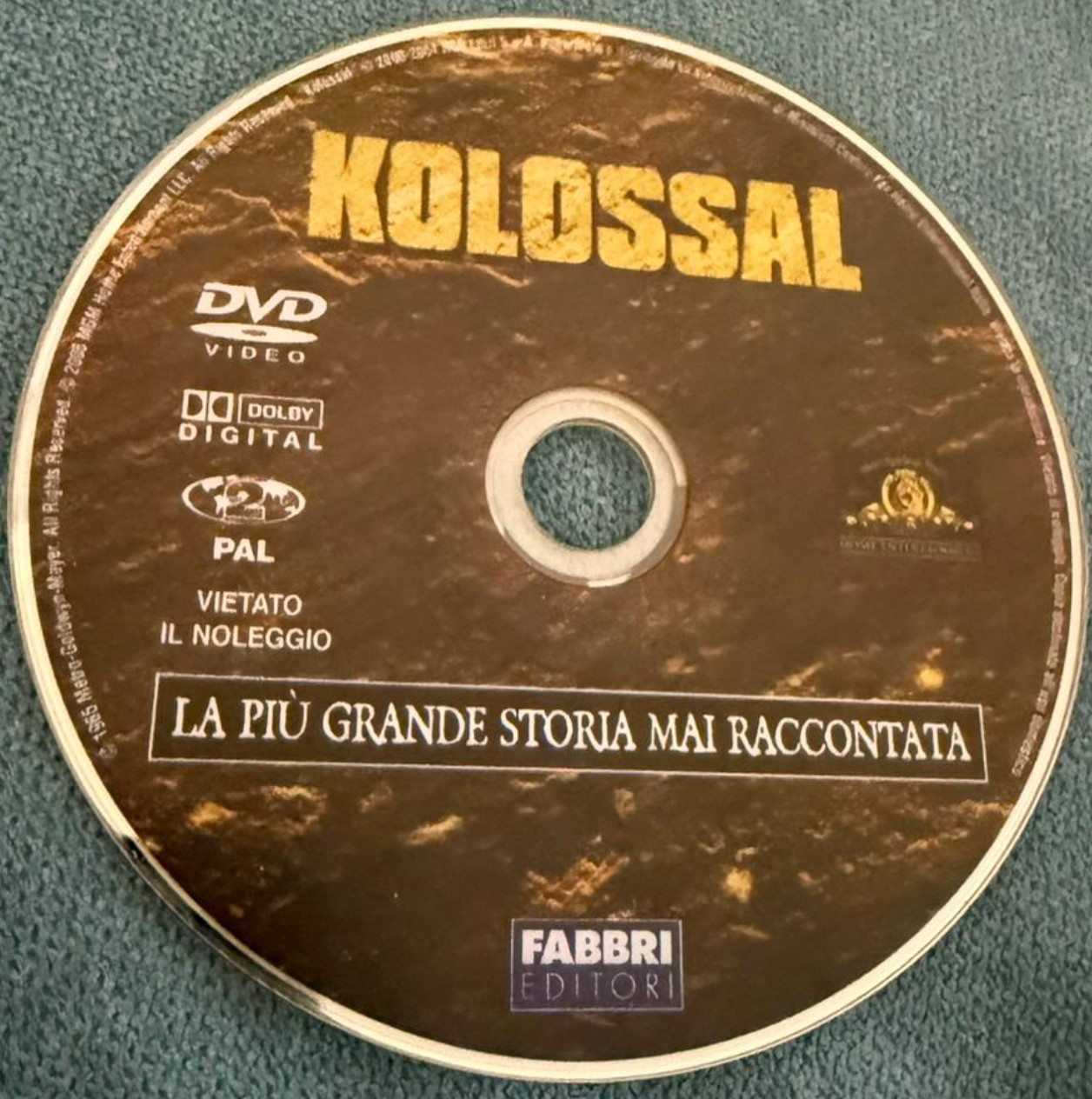 La Piu’ Grande Storia Mai Raccontata Region 2 (DVD, 1965) DISC ONLY