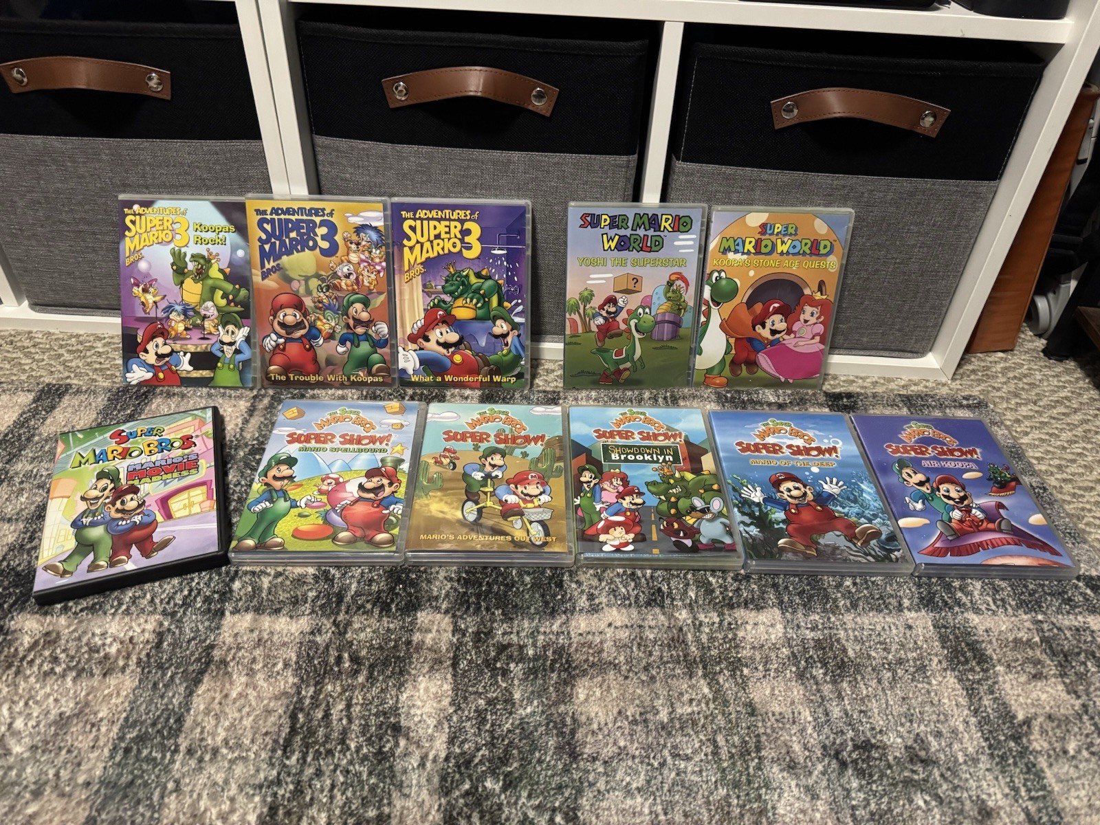 11 Super Mario Brothers Super Show DVD Mario World And Adventures of Mario Bros3