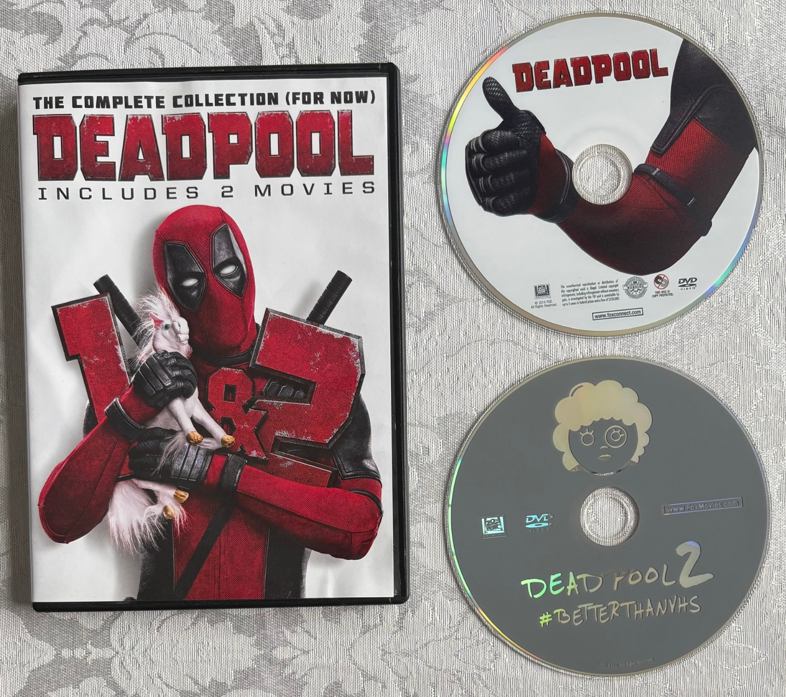 Deadpool 1 & 2 Complete Collection (For Now) DVD Set 2 Disc 2 Movies