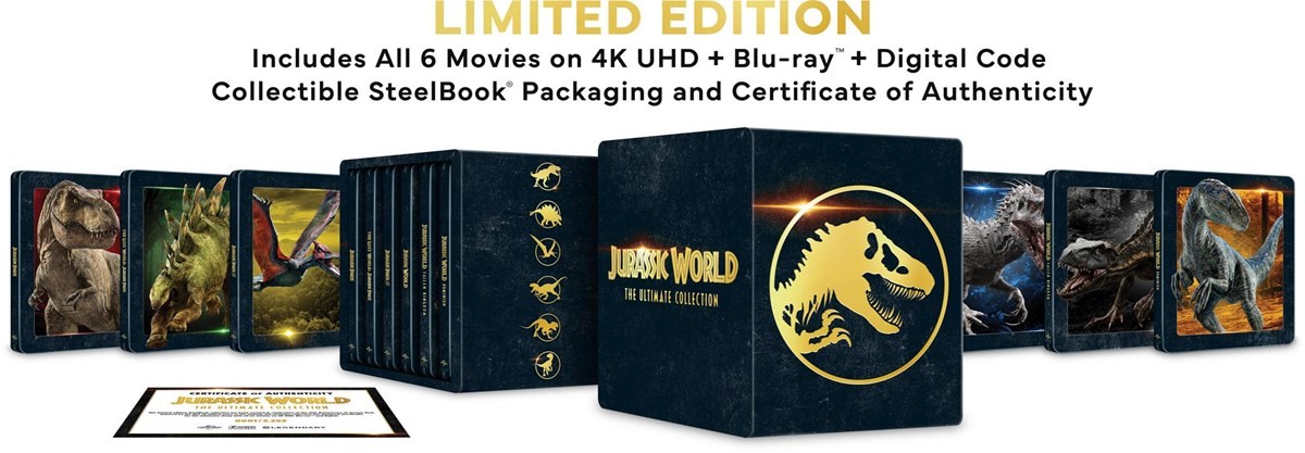 Jurassic World Ultimate Collection – Limited Edition 4K Steelbook 4K UHD Blu-r