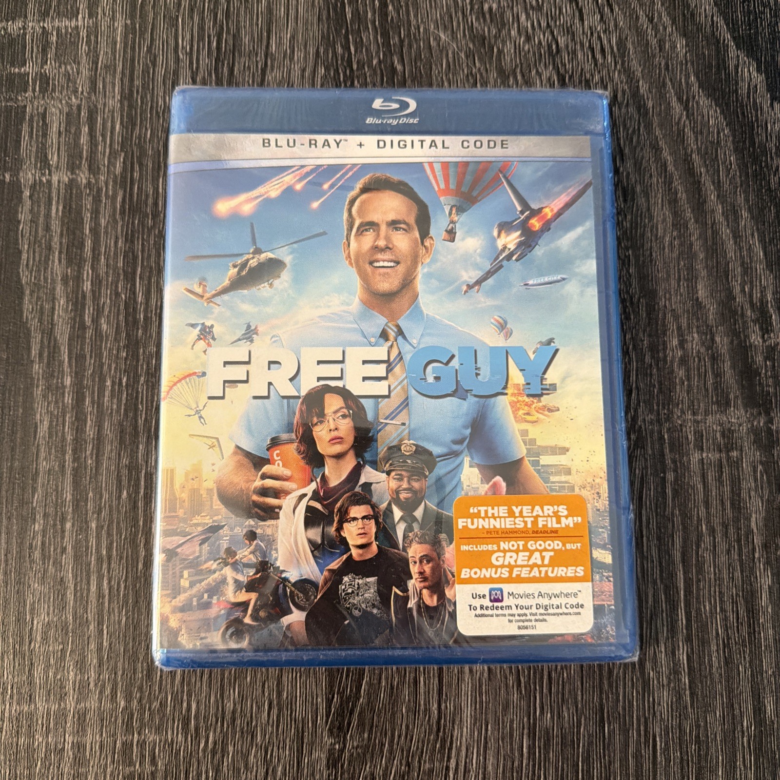 Free Guy (Blu-ray, 2021, Region Free) Ryan Reynolds **BRAND NEW**