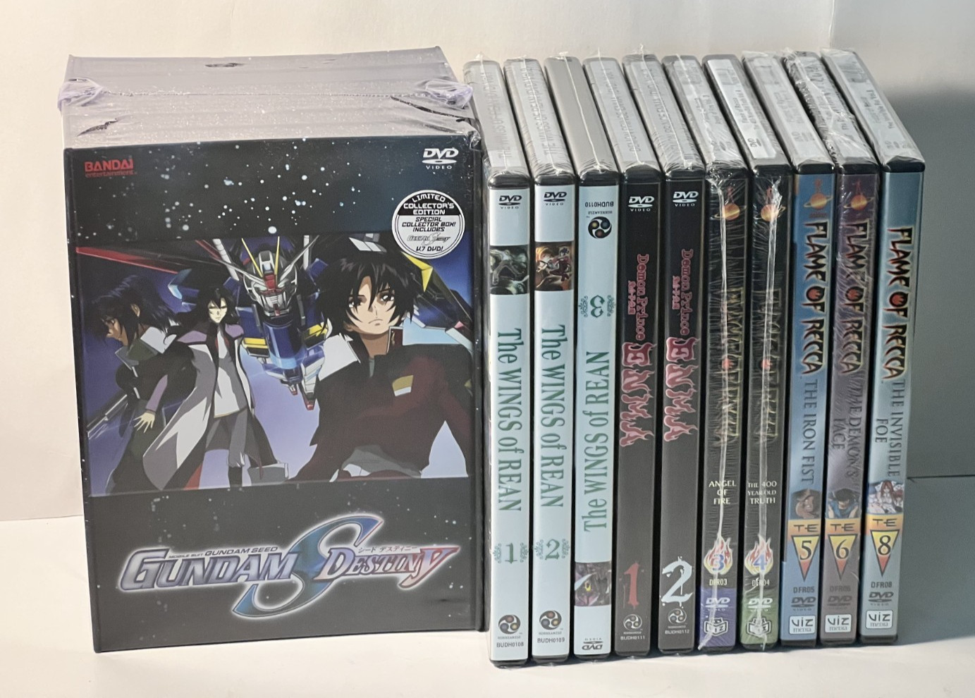 Lot of 10 New Anime Dvd Out Of Print Gundam Destiny
