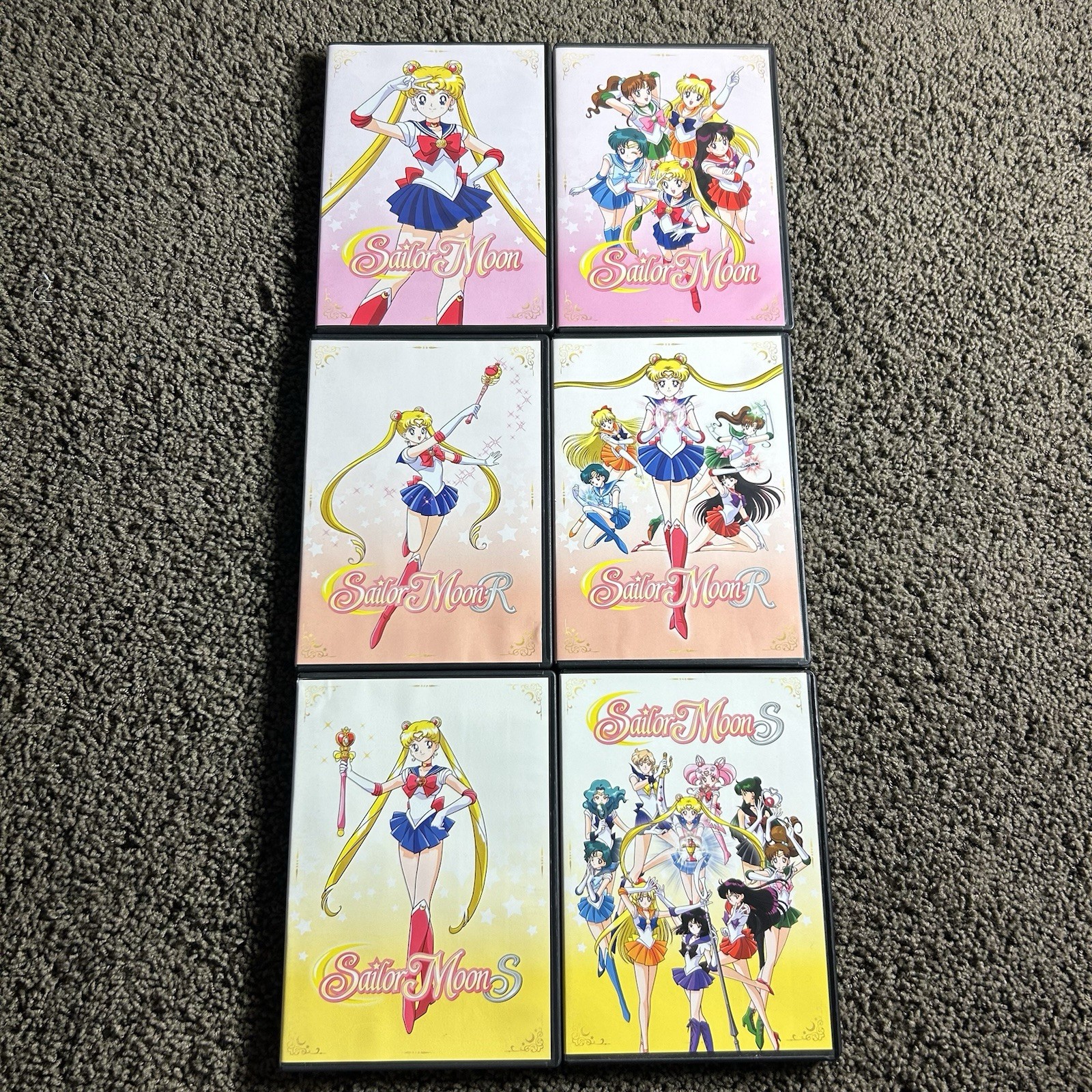 Sailor Moon Season 1 2 3 DVD Lot of 6 90s Series Set Viz Anime Episodes 1-127