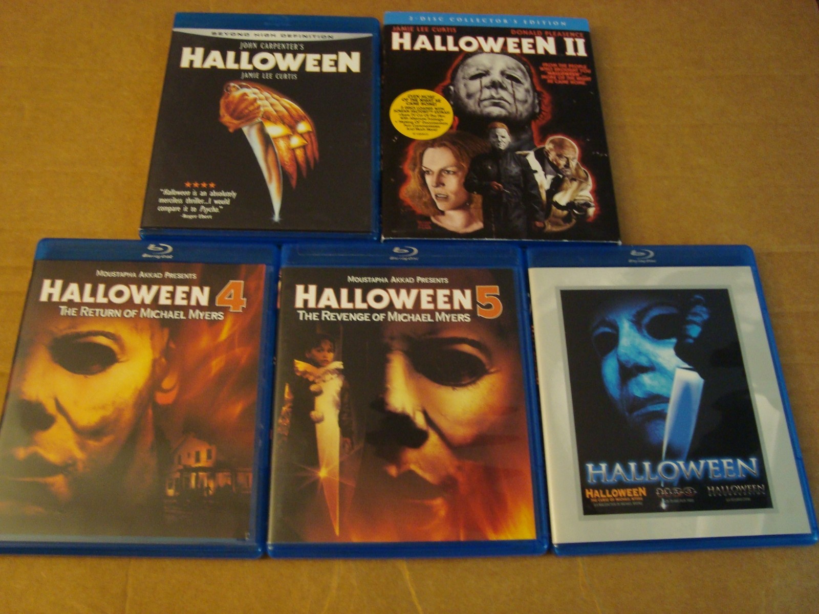 Halloween 7-Film Collection (Blu-rays) Jamie Lee Curtis (See Description Below!)