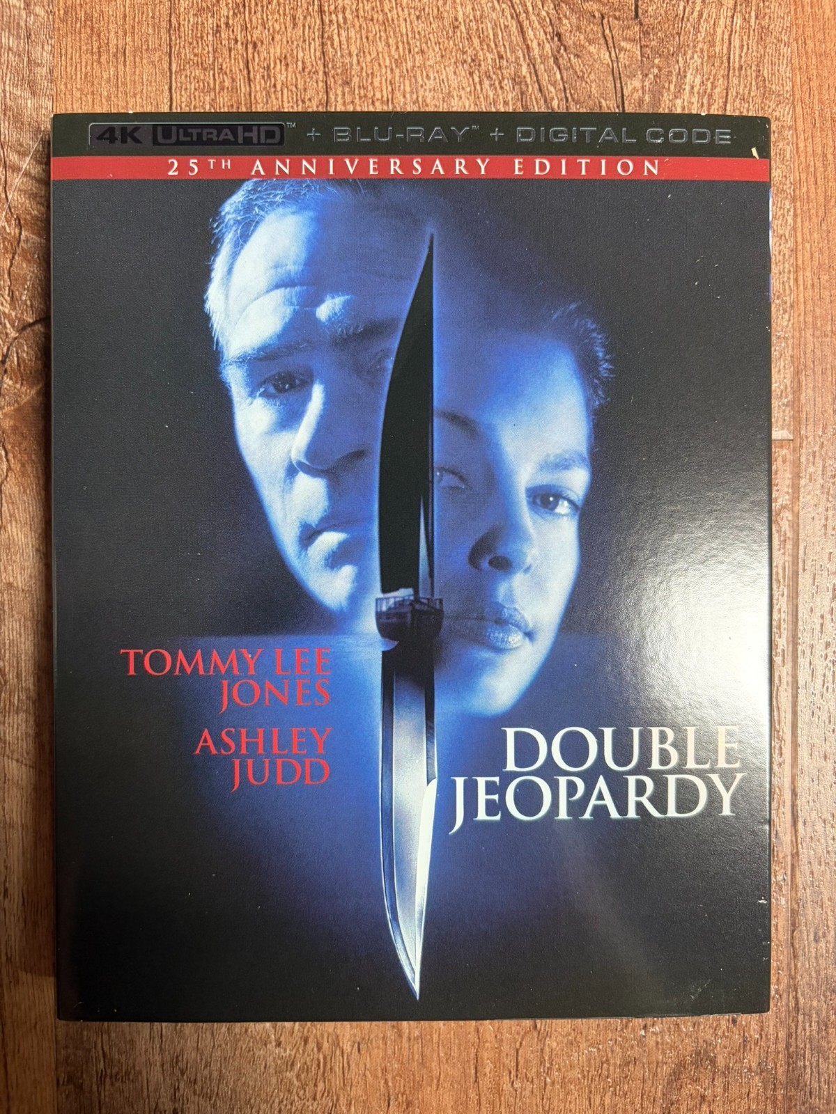 Double Jeopardy w. Slipcover (4K UHD + Blu-ray + Digital, 1999, Region Free) NEW