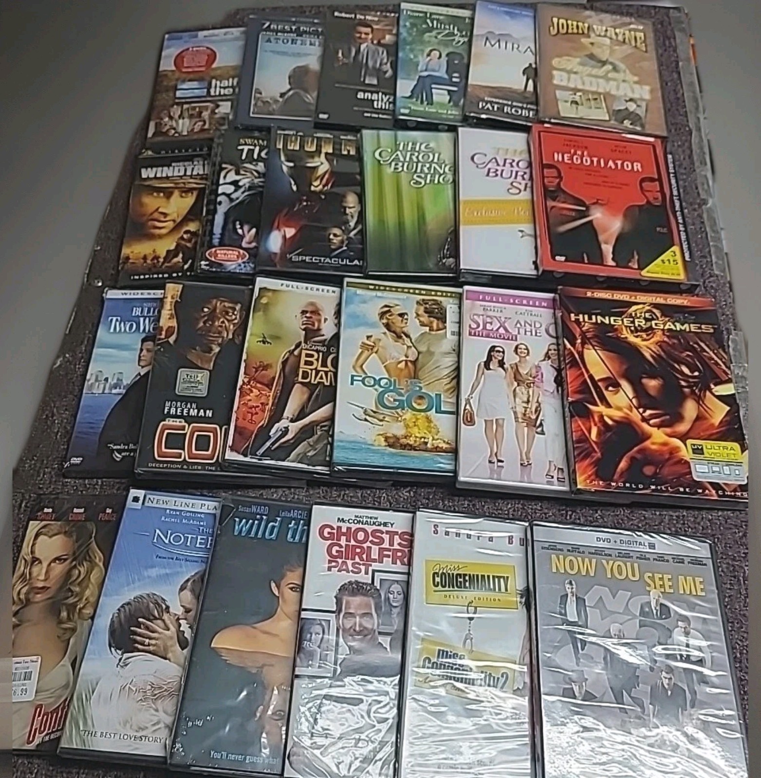 Lot of 24 Sealed DVDs Various Titles Action, Drama, Comedy ALL BRAND NEW DISCS