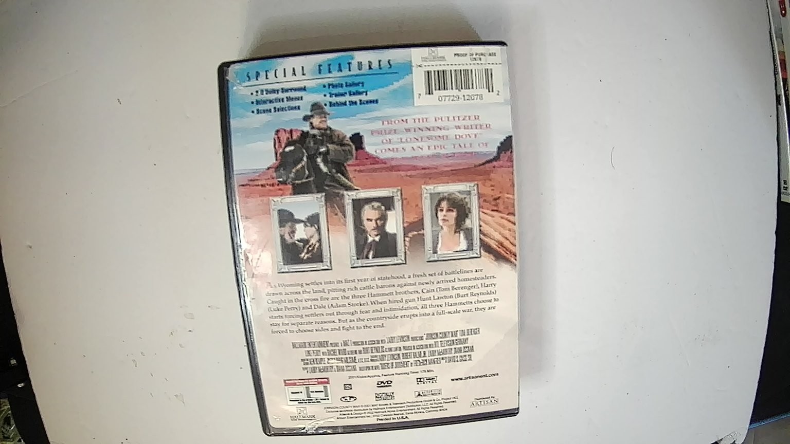 Johnson County War DVD 2002 Tom Berenger Luke Perry Burt Reynolds Western