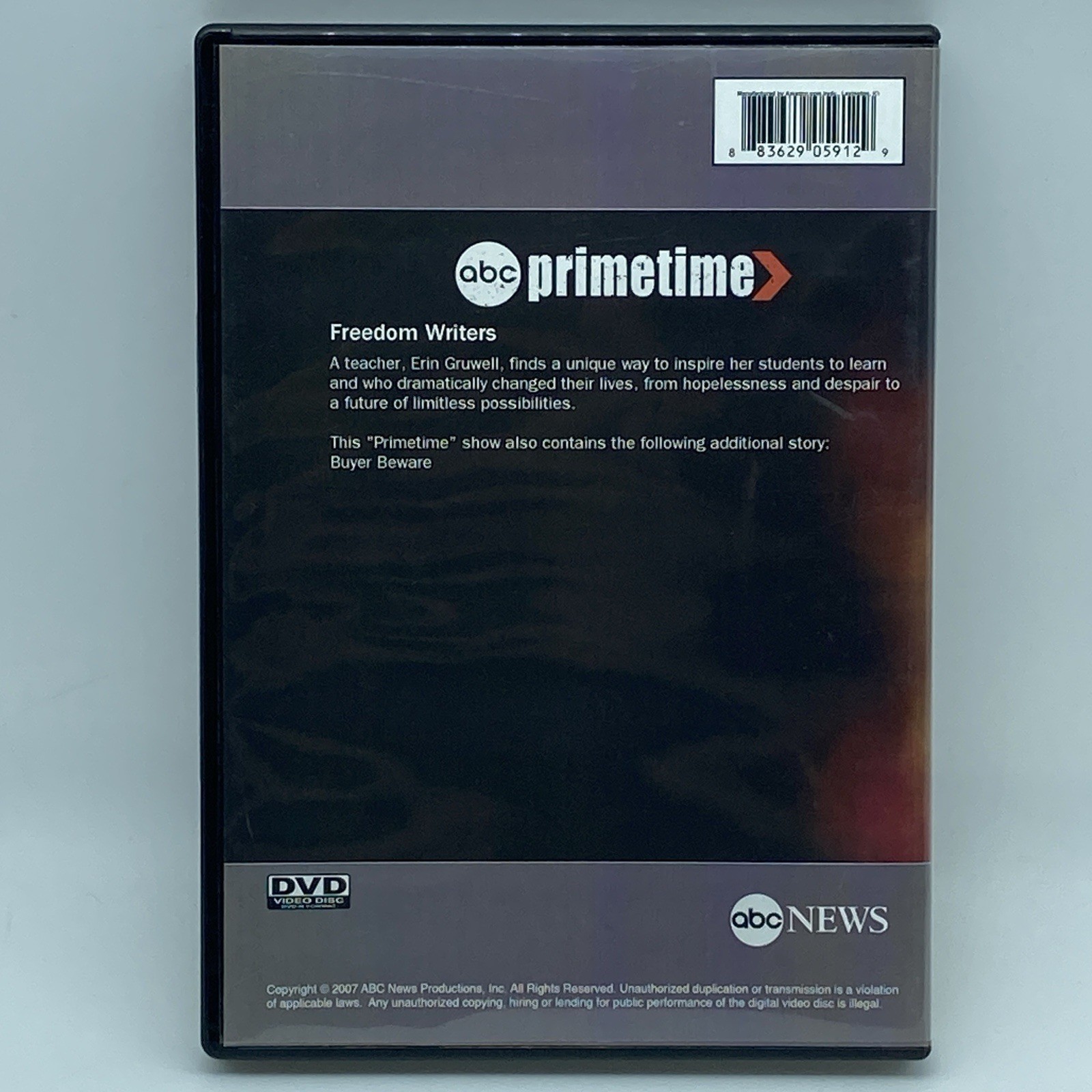 ABC Primetime: Freedom Writers DVD 2007 TV News Education Buyer Beware
