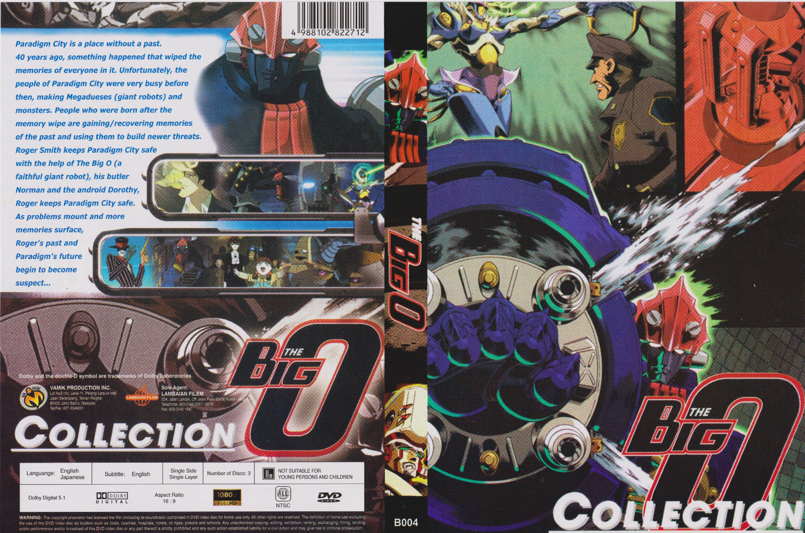 The Big O (TV) Complete Series Collection 1-26 Original 2001 UNCUT Version (DVD
