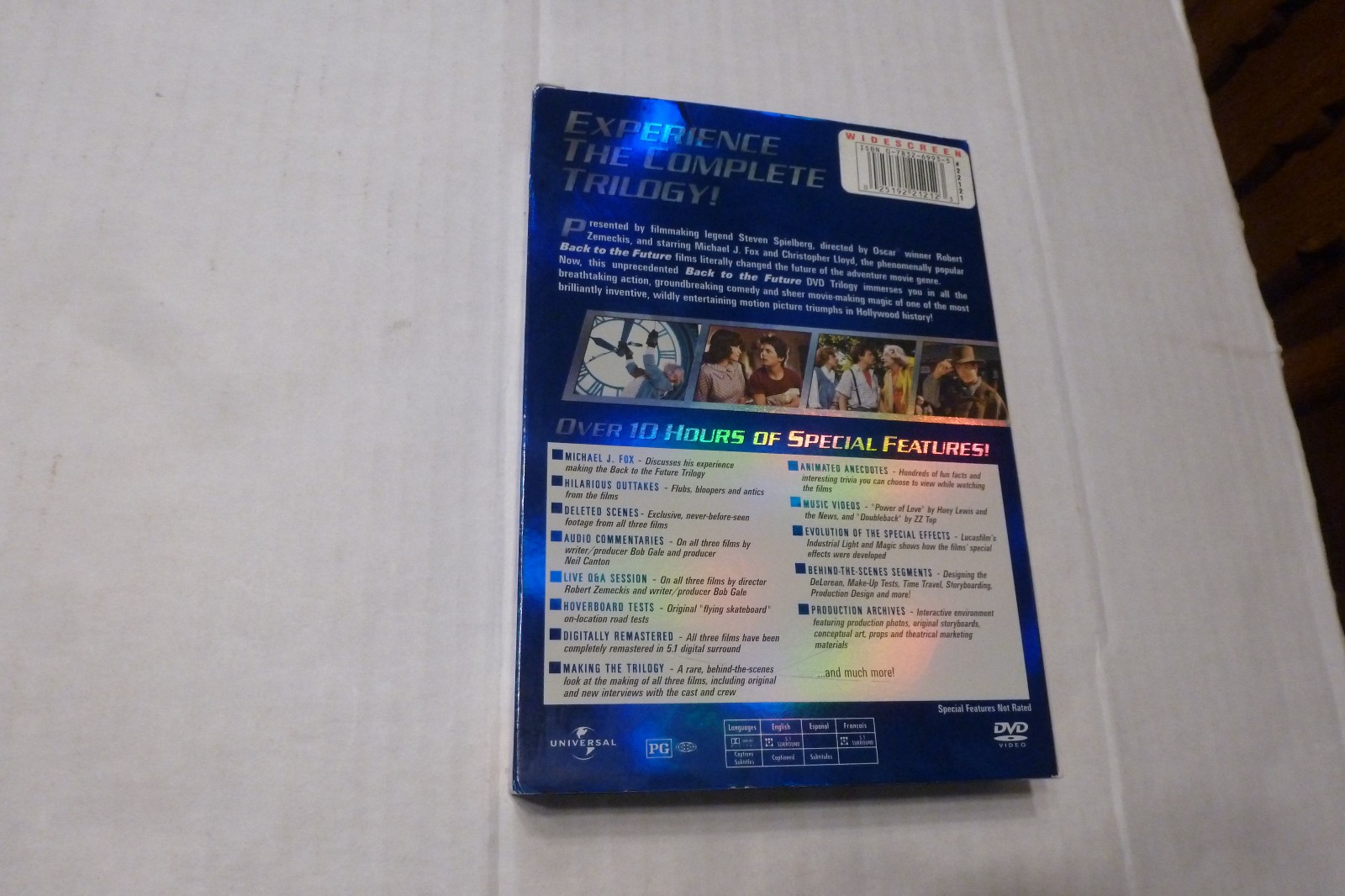 Back To The Future Complete Trilogy DVD 3-Disc Color 1.85:1 Widescreen Pre-Owned