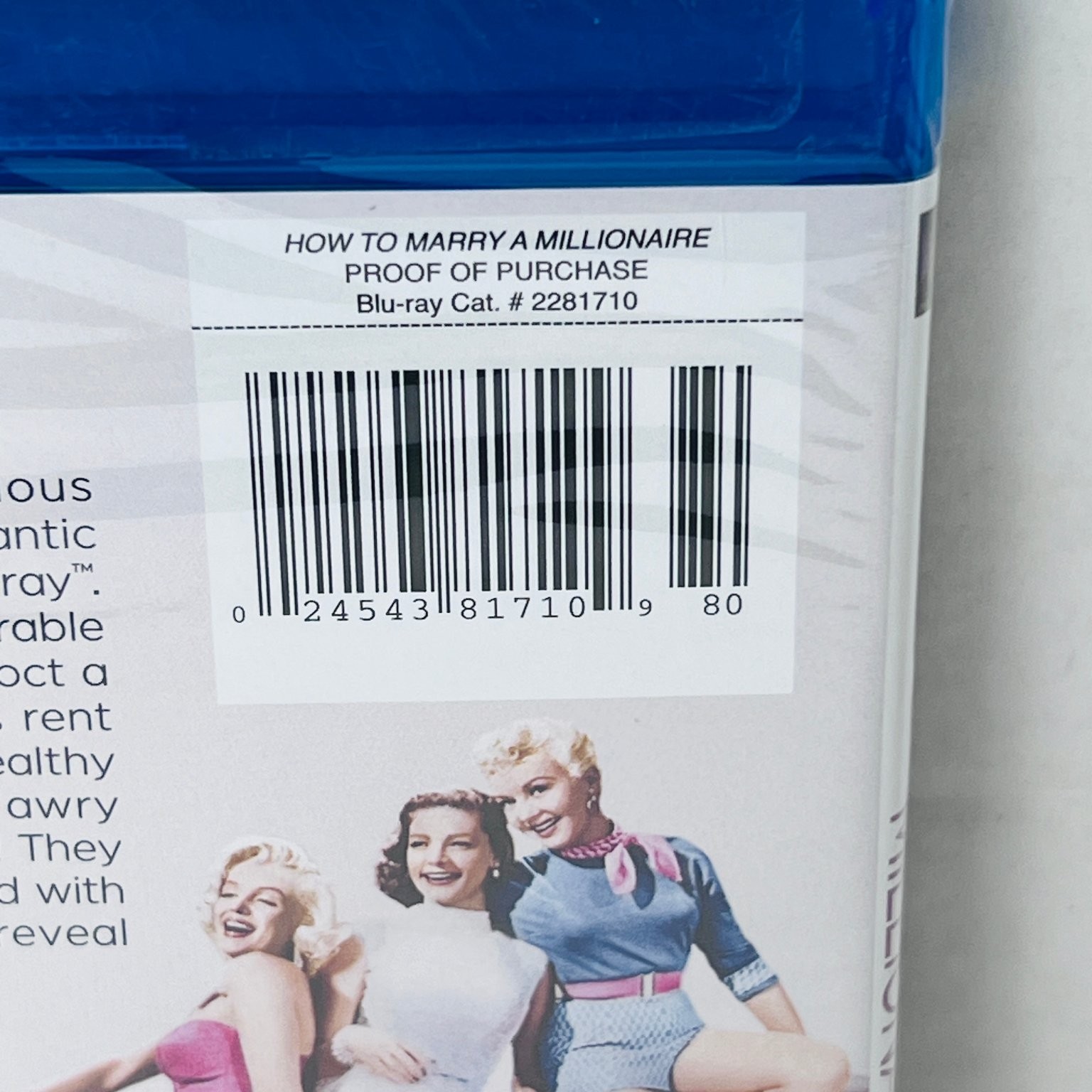 How to Marry a Millionaire Blu-ray 1953 Marilyn Monroe Betty Grable Widescreen