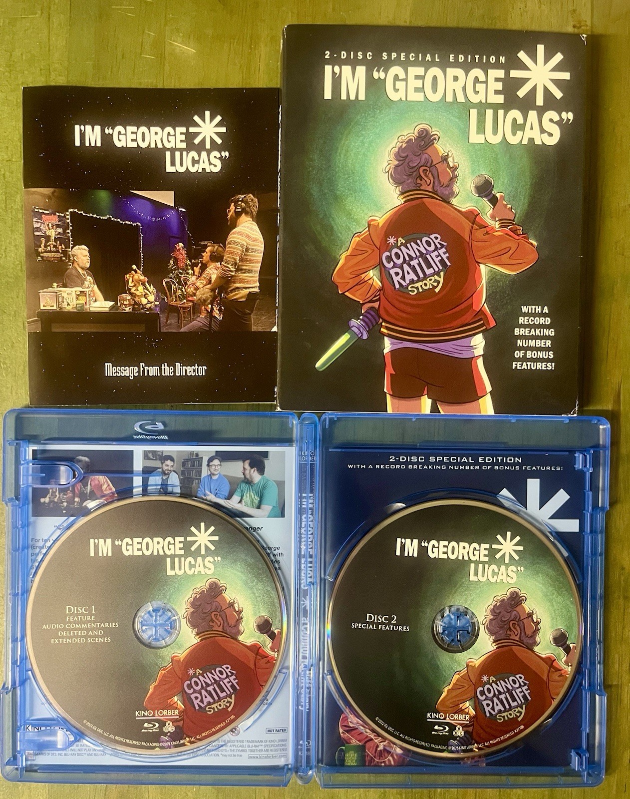 I’M GEORGE LUCAS: A CONNOR RATLIFF STORY BLU-RAY w/ slipcover