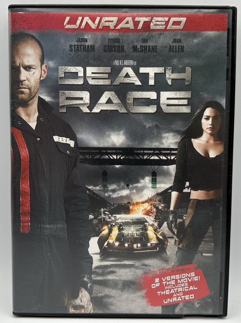 Death Race DVD Jason Statham Tyrese Gibson Joan Allen Free Shipping 2008