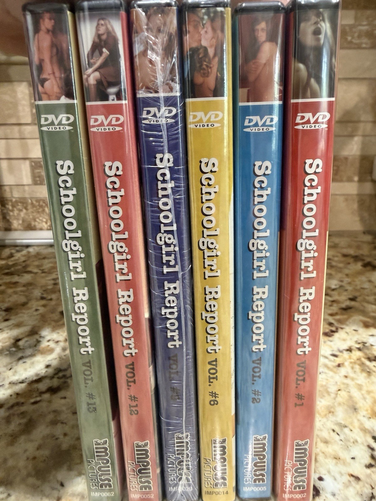 SCHOOLGIRL REPORT DVD LOT OF 6 VOLUMES 1, 2, 6, 9, 12 & 13 NEW SEALED FREE SHIP