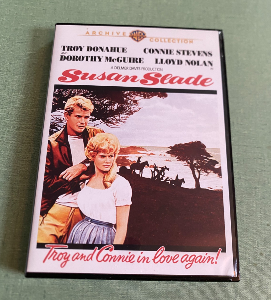 Susan Slade DVD 1961 Troy Donahue Warner Archive Collection US Seller Ships Free