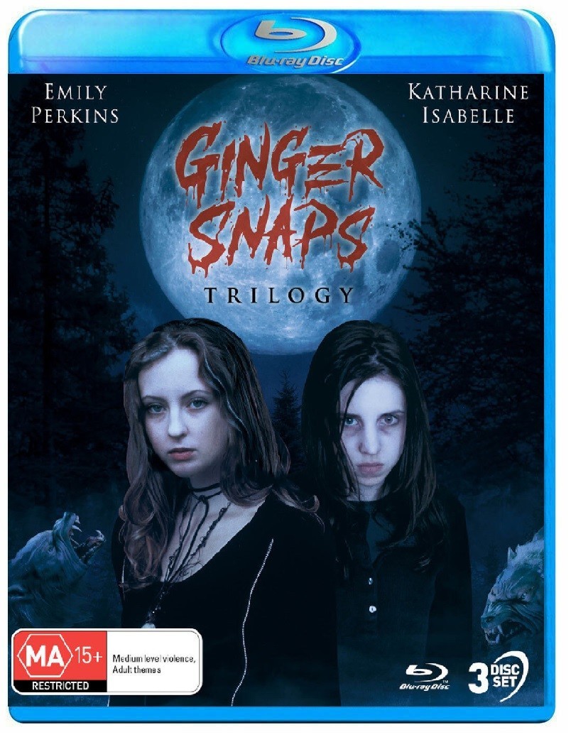 GINGER SNAPS TRILOGY (2000-04) 3 Movie Set Blu-Ray NEW (USA Compatible)
