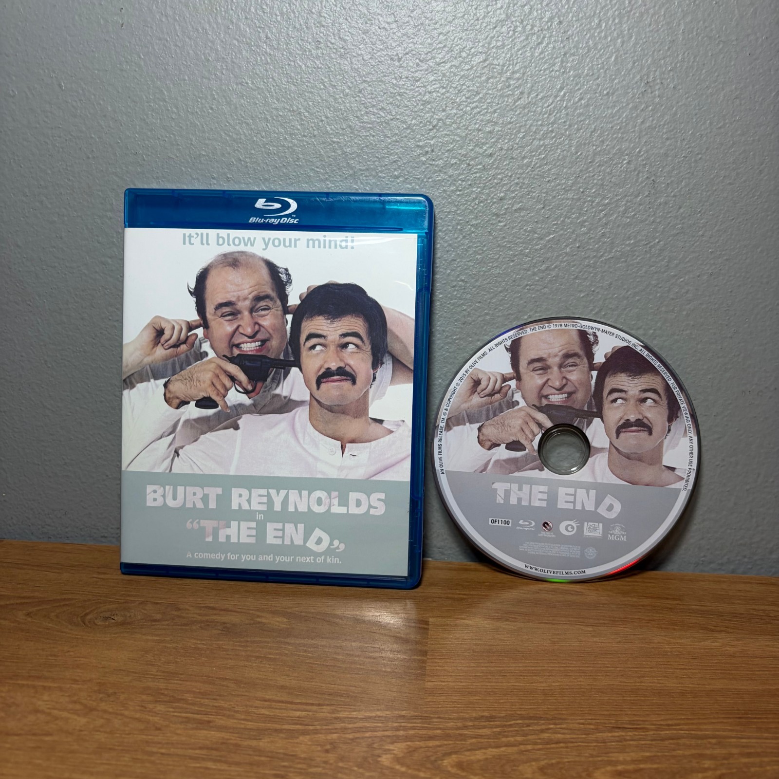 The End (Blu-ray 2015) Olive Films 1100 Burt Reynolds Sally Field Dom DeLuise