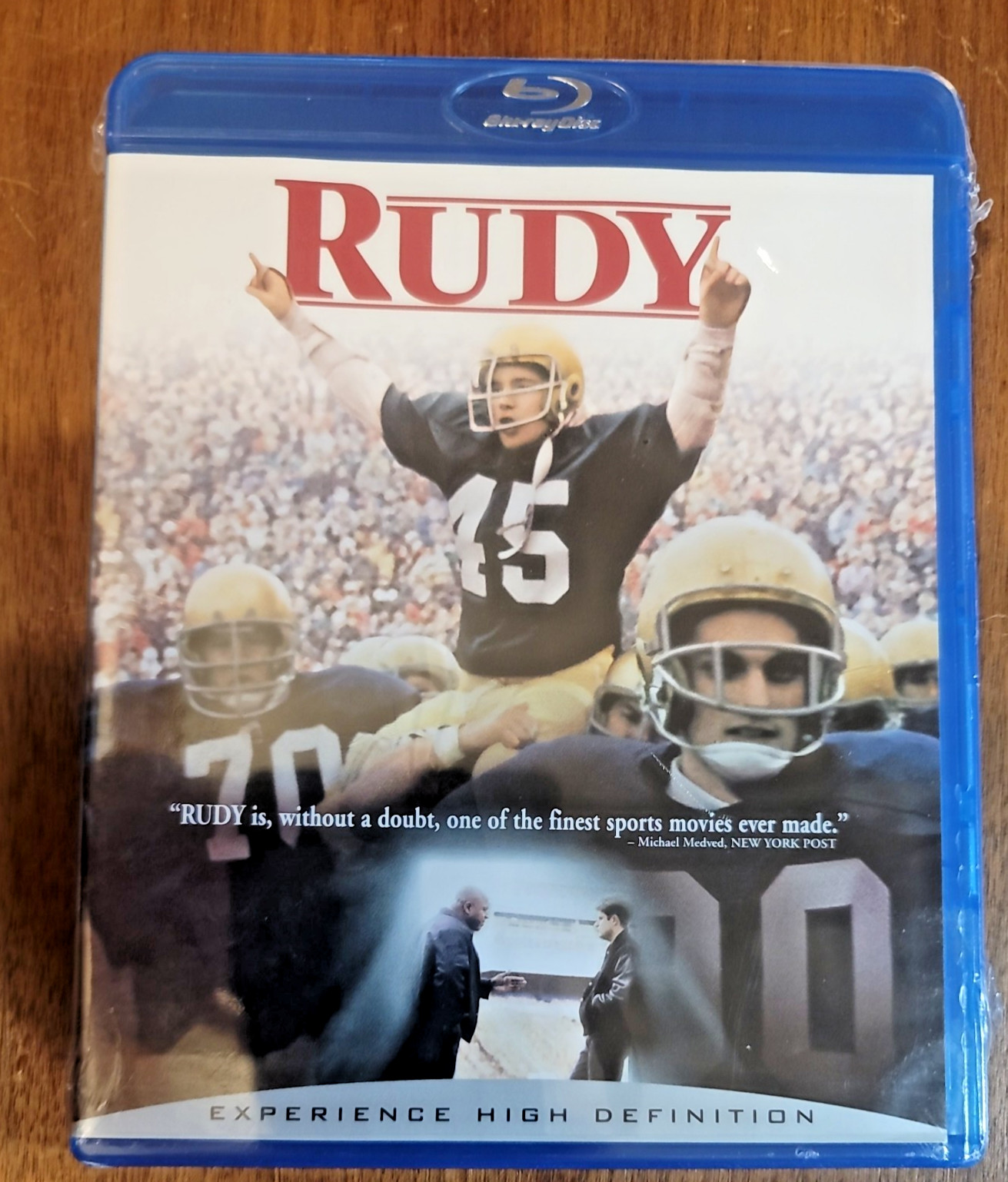 Rudy (Blu-ray, 1993) NEW Sean Astin, Ned Beatty, Charles Dutton