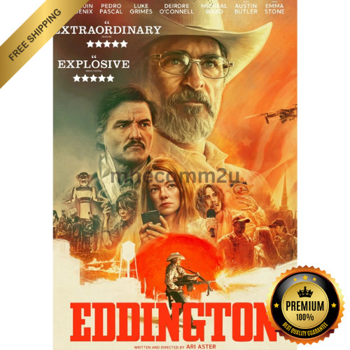 Eddington: 2025 Comedy Movie DVD Full HD Audio Sub Eng All Region Free Ship-NEW