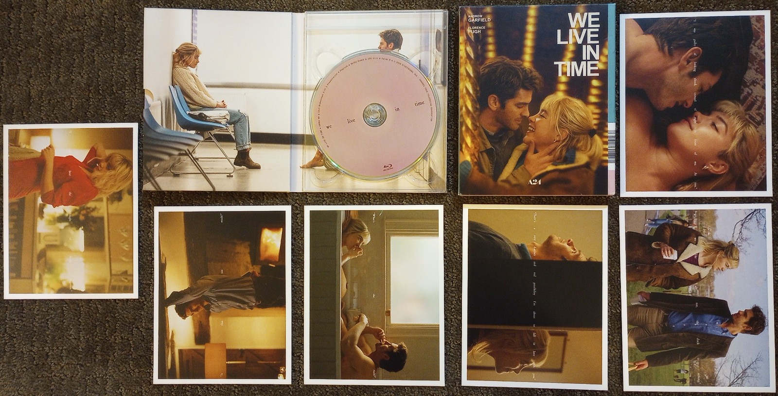 We Live in Time (Blu-ray, 2024) A24 Florence Pugh Andrew Garfield with art cards