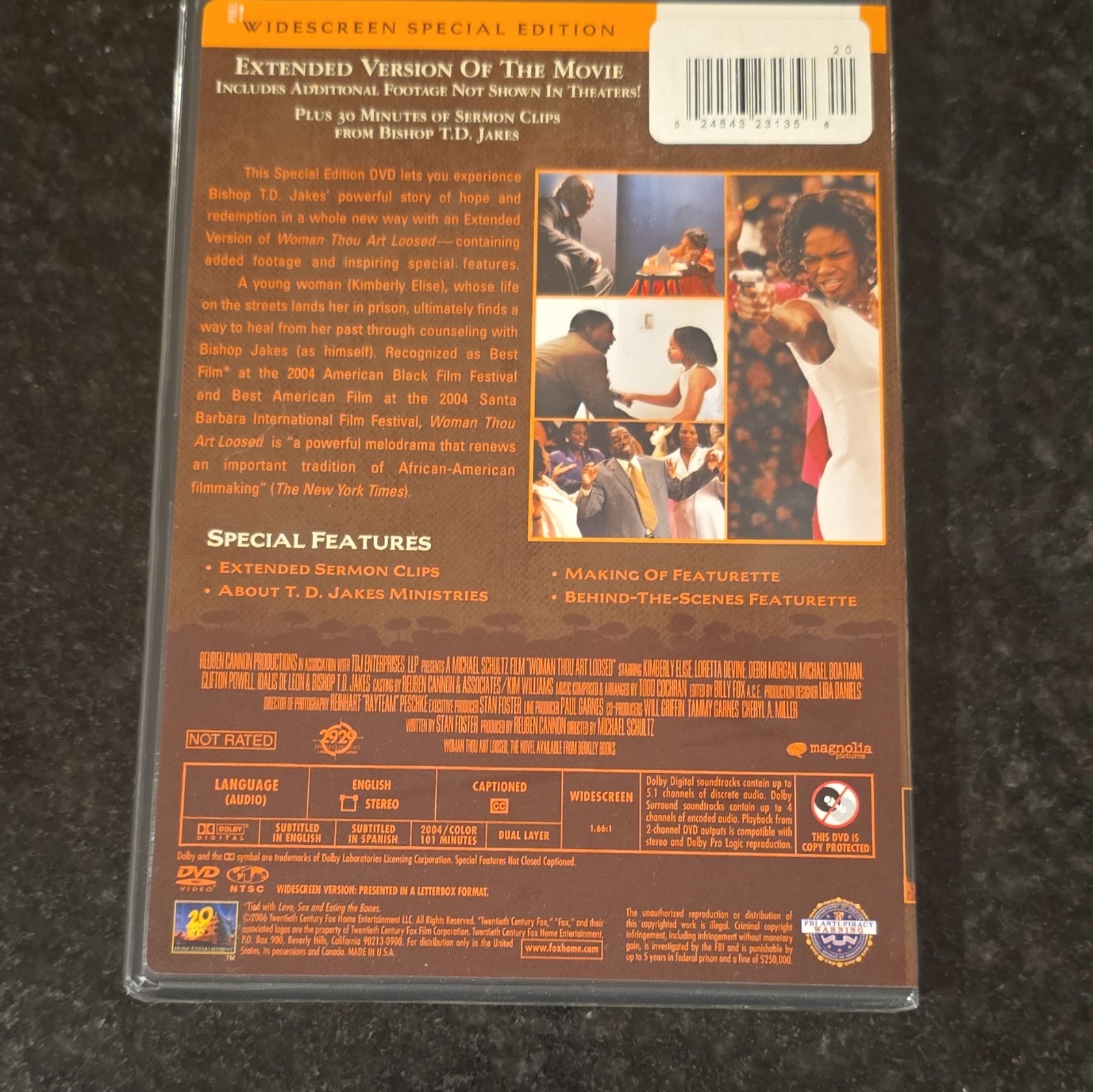 20th Century Fox Woman Thou Art Loosed DVD 2004 NR Widescreen 16:9 CC Eng/Sp