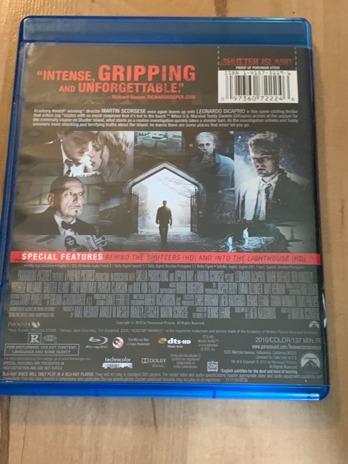 Shutter Island (Blu-ray Disc, 2013)