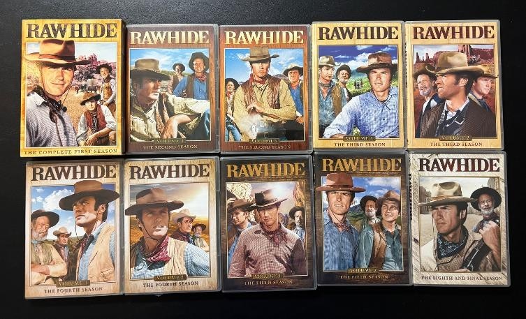 Rawhide: Western TV Series seasons 1 2 3 4 5 & 8 DVD