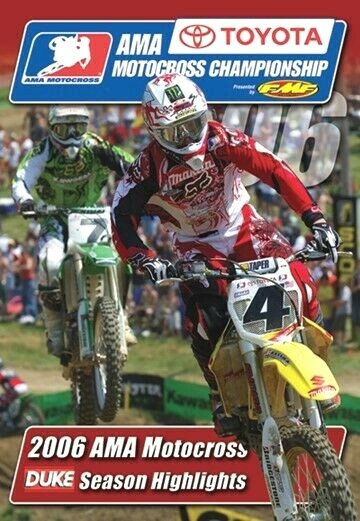 2006 AMA MOTOCROSS NTSC DVD. CARMICHAEL, STEWART, REED.120 MIN. DUKE 2128N.