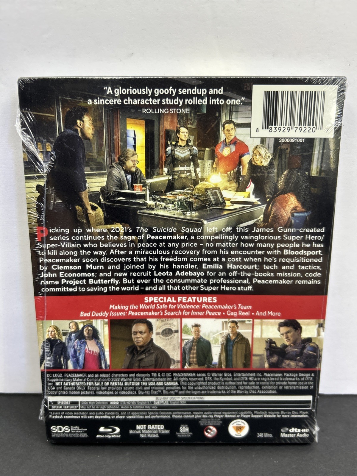 DC PEACEMAKER Complete First Season 2022 NEW SEALED BLU-RAY W/Slipcase JOHN CENA