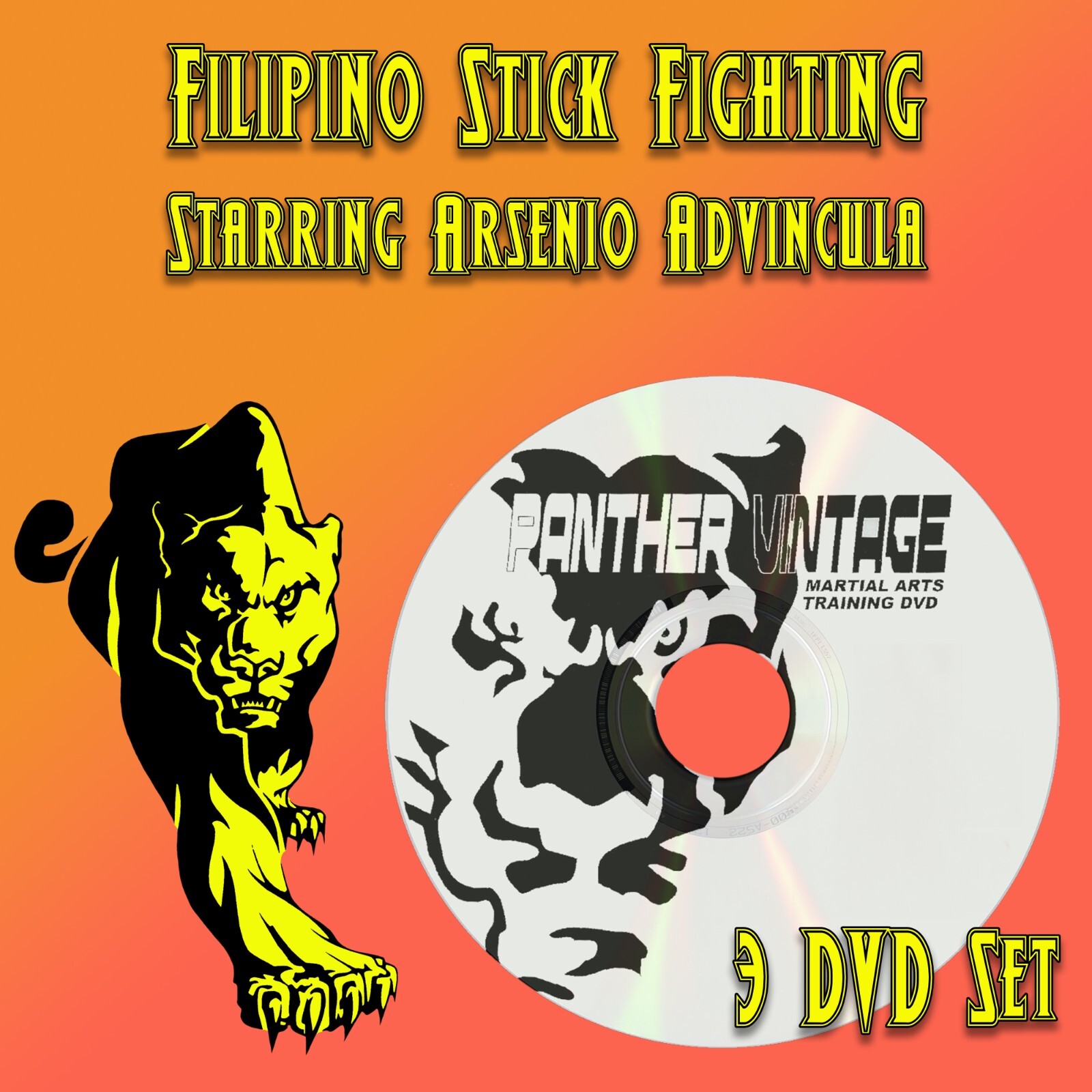 Authentic Filipino Stick Fighting starring Arsenio Advincula (3 DVD Set)