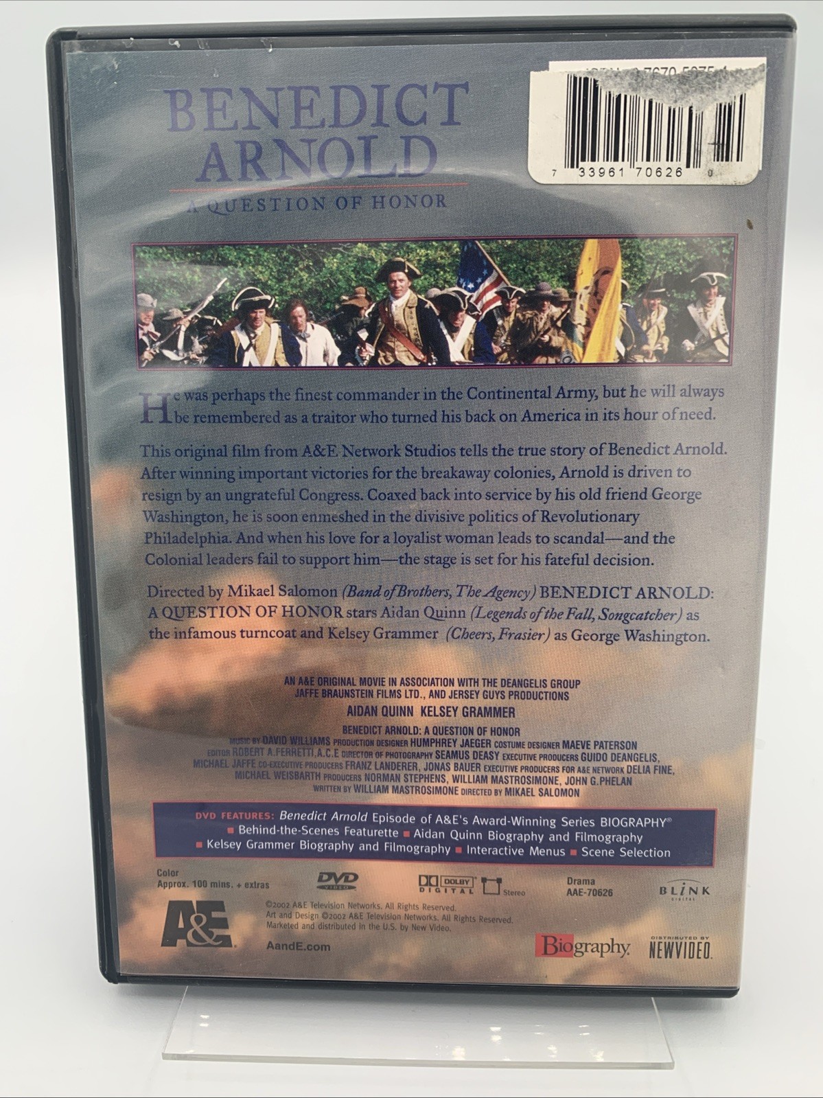 Benedict Arnold A Question of Honor DVD Aidan Quinn Kelsey Grammer A&E History