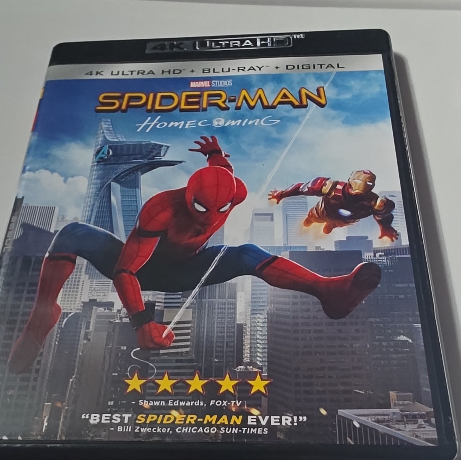 Sony Marvel Spider-Man: Homecoming 4K UHD + Blu-ray Digital Copy Deleted PG-13