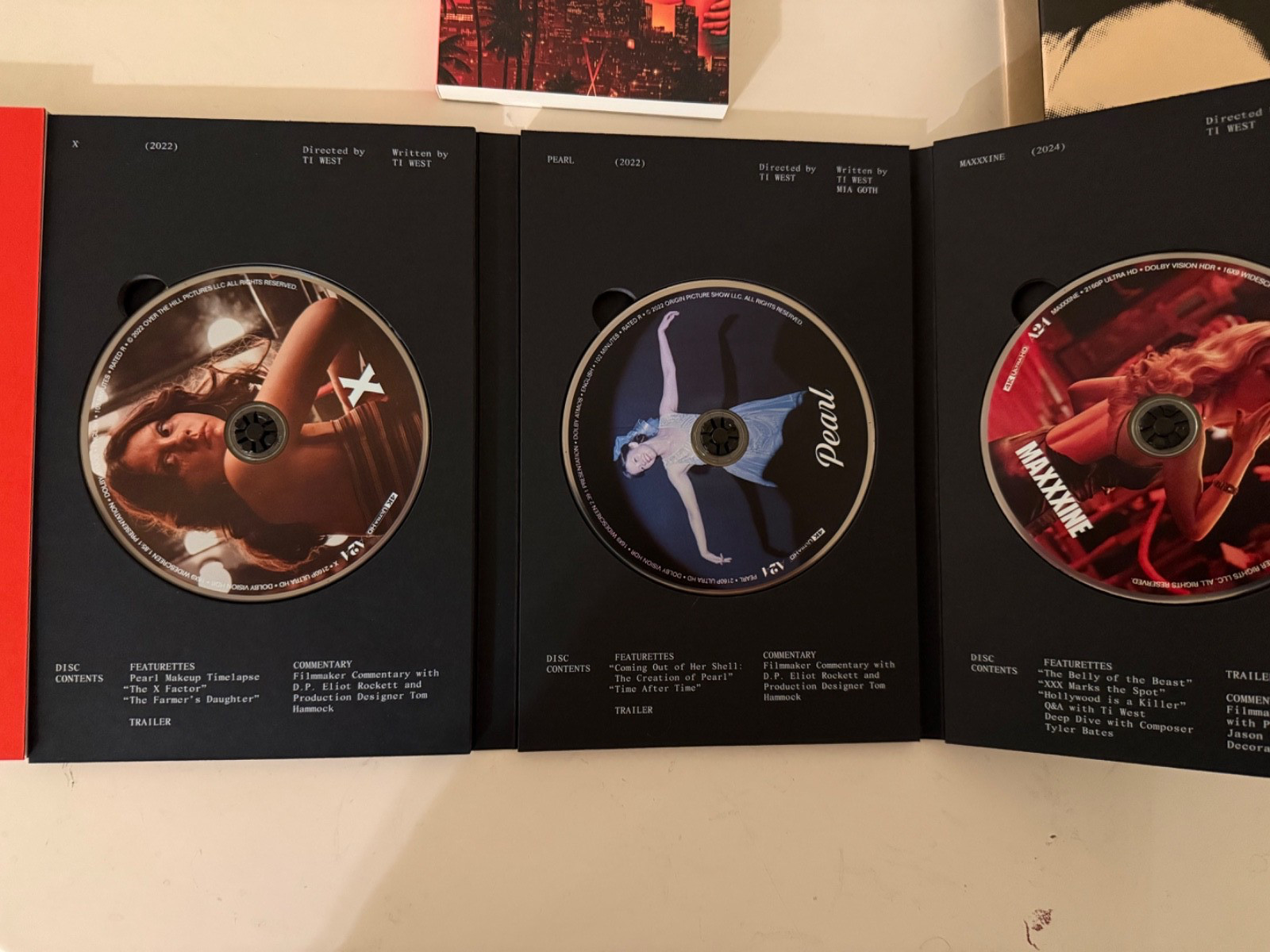 X Trilogy – A24 – 4K Collector’s Edition Box Set and book adaptations