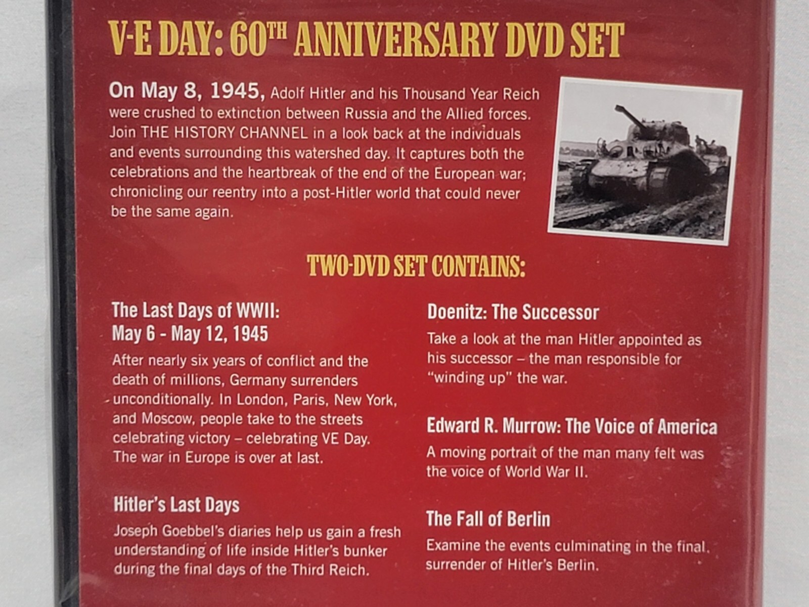 NEW VE Day 60th Anniversary Commemorative Set DVD – Last Days of World War 2 ww2