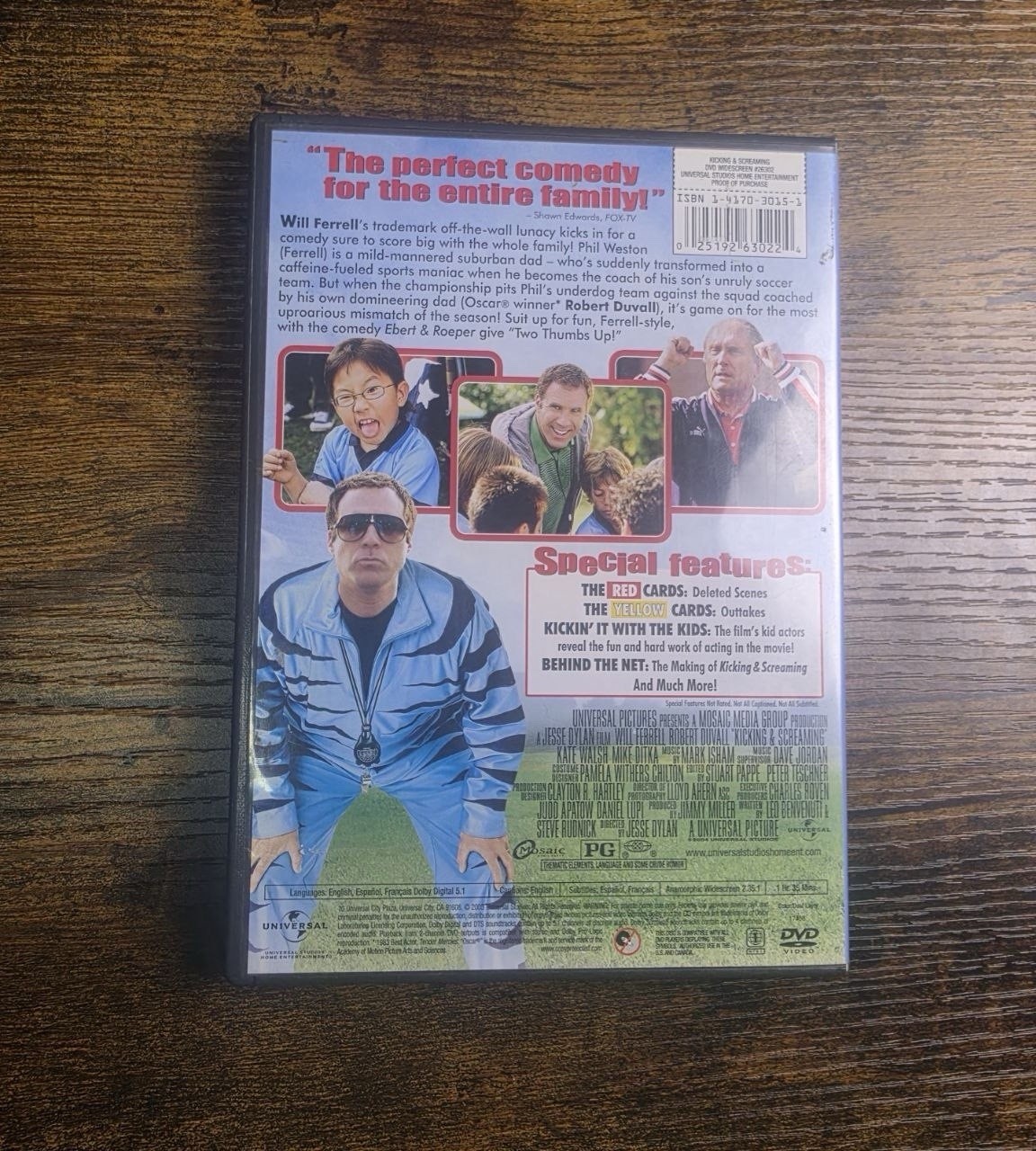 Universal Kicking & Screaming DVD PG 95 Min Will Ferrell Robert Duvall 2005 WS