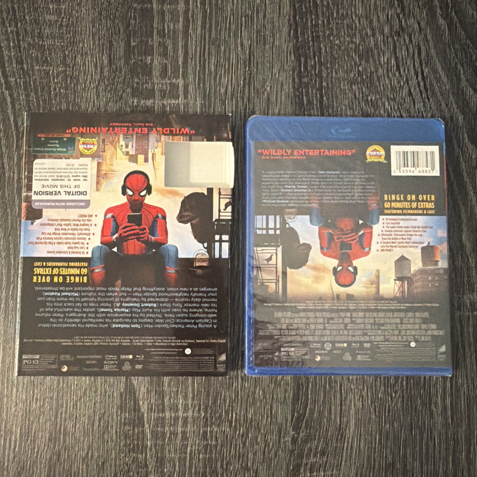 Spider-Man Homecoming (Blu-ray DVD 2017 2 Disc Set) NEW Slipcover