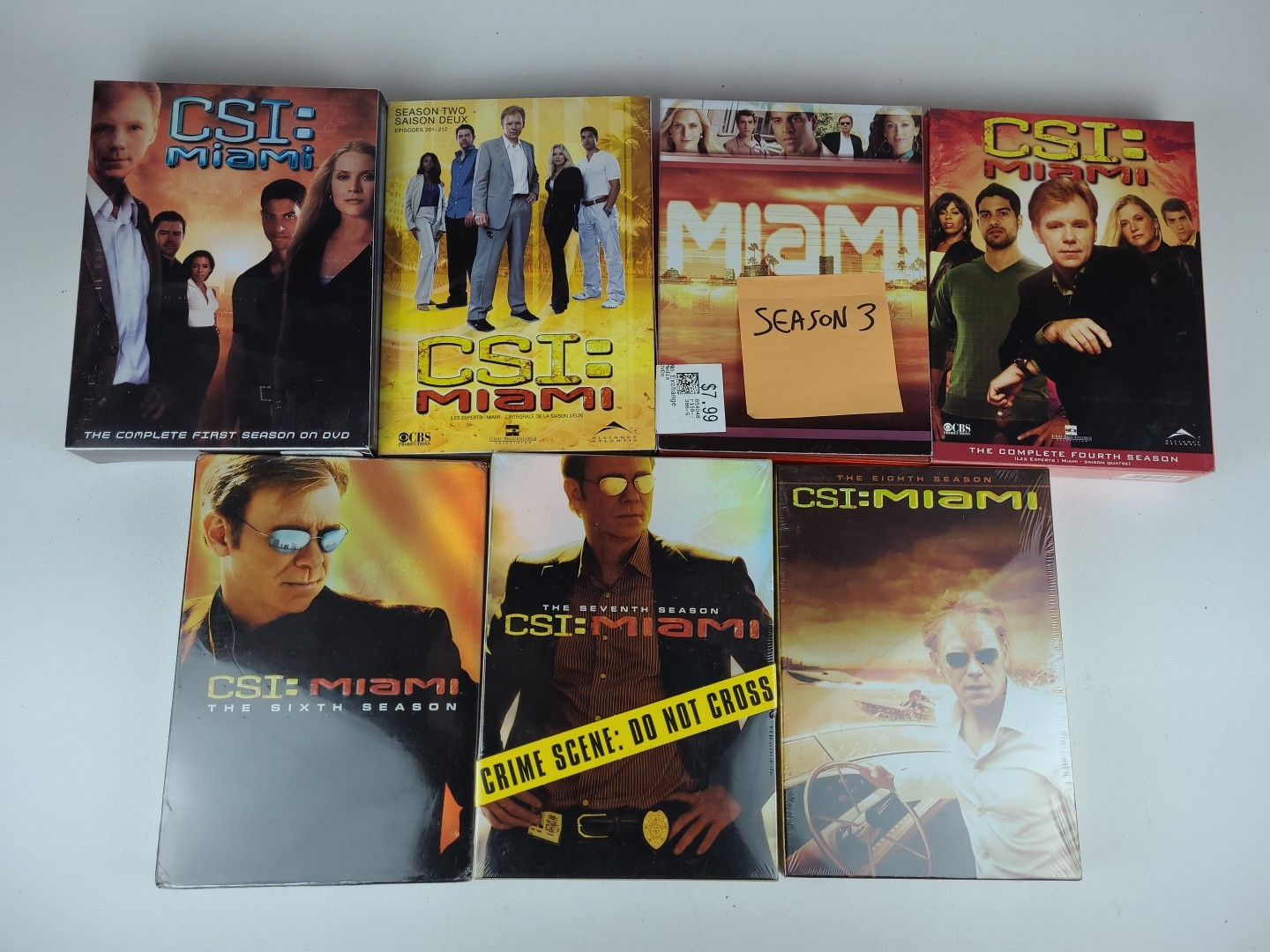 CSI Miami DVD Lot – Seasons 1 2 3 4 6 7 8 (6-8 SEALED) TV CBS Police *AS IS*
