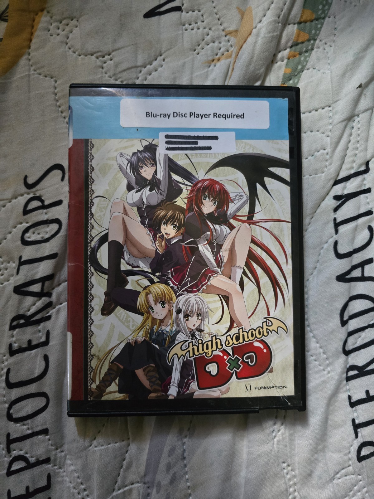 High School DxD Season 1 Blu-Ray English Dub/Sub Anime Rare *Ex-Library Copy*