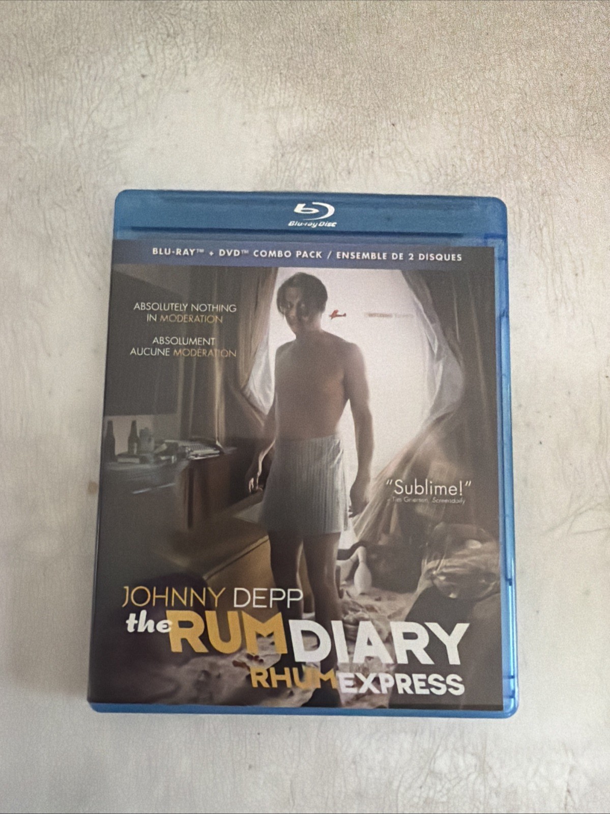 The Rum Diary (Blu-ray+DVD, 2012) Johnny Depp, Amber Heard