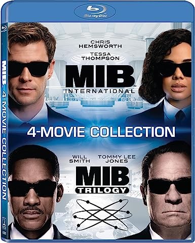 New Men In Black Movie 4 Pack: MIB 1 2 3 & International (Blu-ray)