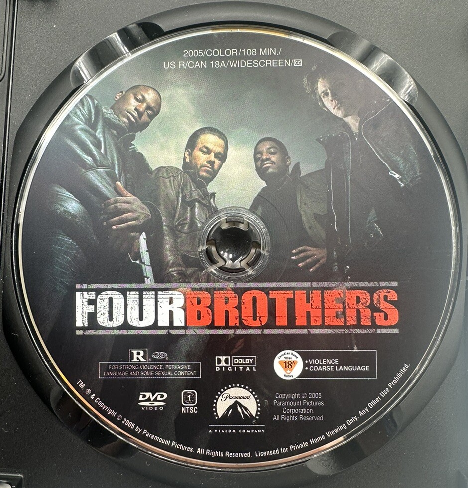 Four Brothers DVD Widescreen Special Collector’s Edition Mark Wahlberg 2005