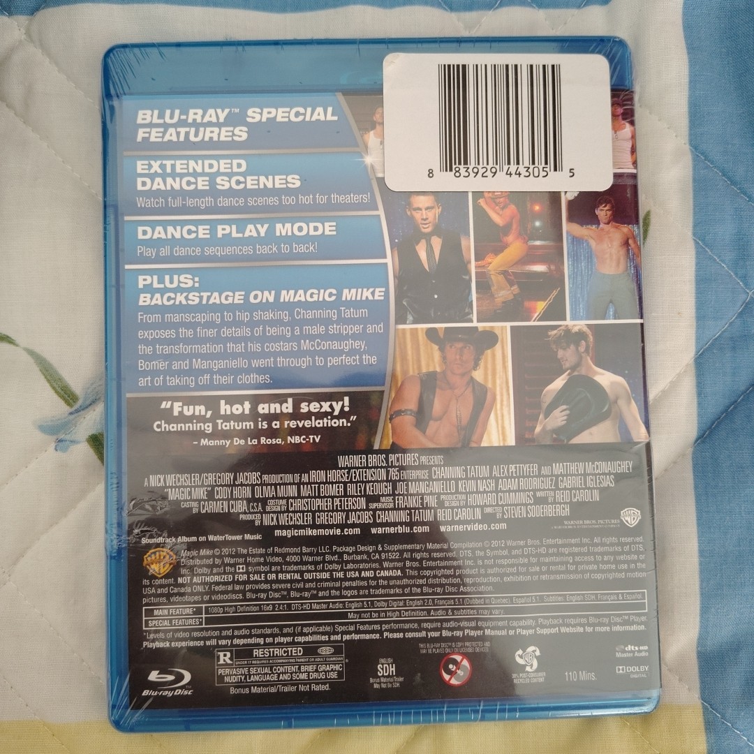 Magic Mike 2012 Blu-ray Channing Tatum Matthew McConaughey BRAND NEW SEALED