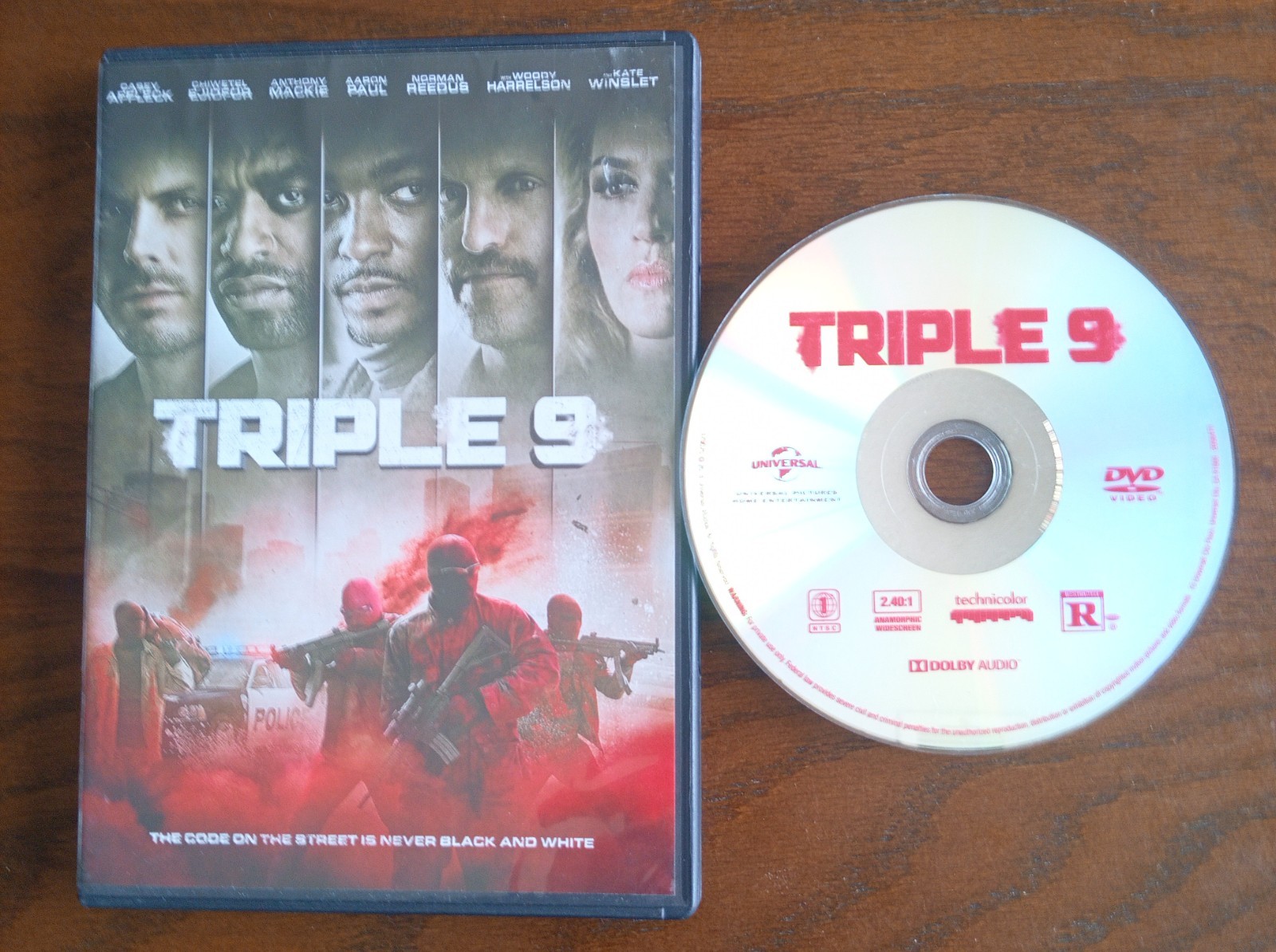 TRIPLE 9 (DVD,’16,WS)~CASEY AFFLECK~CHIWETEL EJIOFOR~NORMAN REEDUS~KATE WINSLET