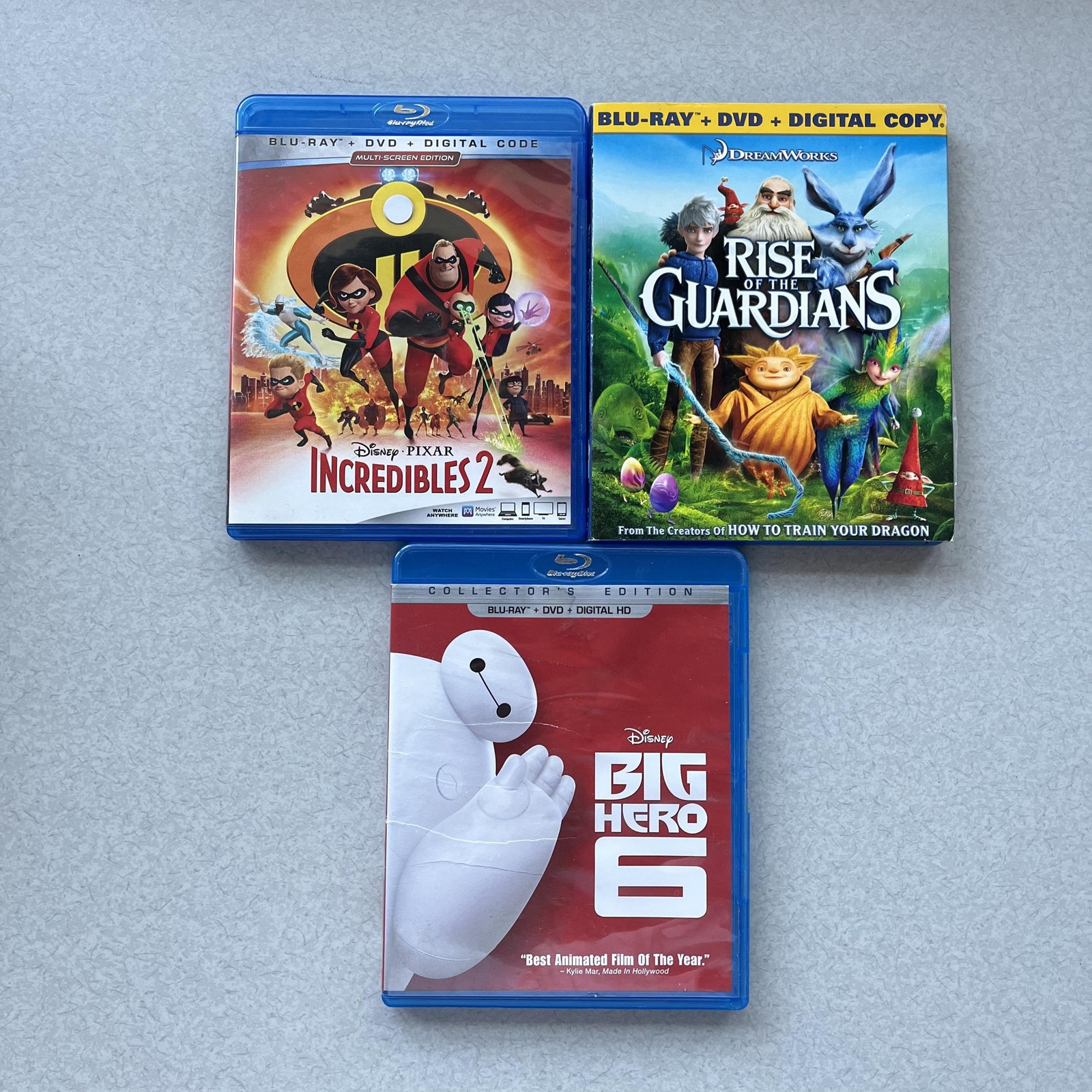 Dreamworks Animated Blu-ray Movie LOT OF 7 PG Widescreen NTSC 16:9